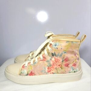 INC Mens size 10 High Top Floral sneakers.